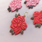 Peony - Coral Rose OR Raspberry Jam - Hand Painted