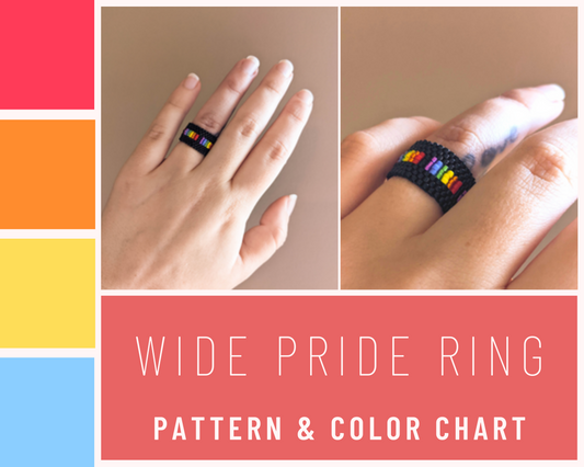 Wide Pride Ring - Pattern ONLY