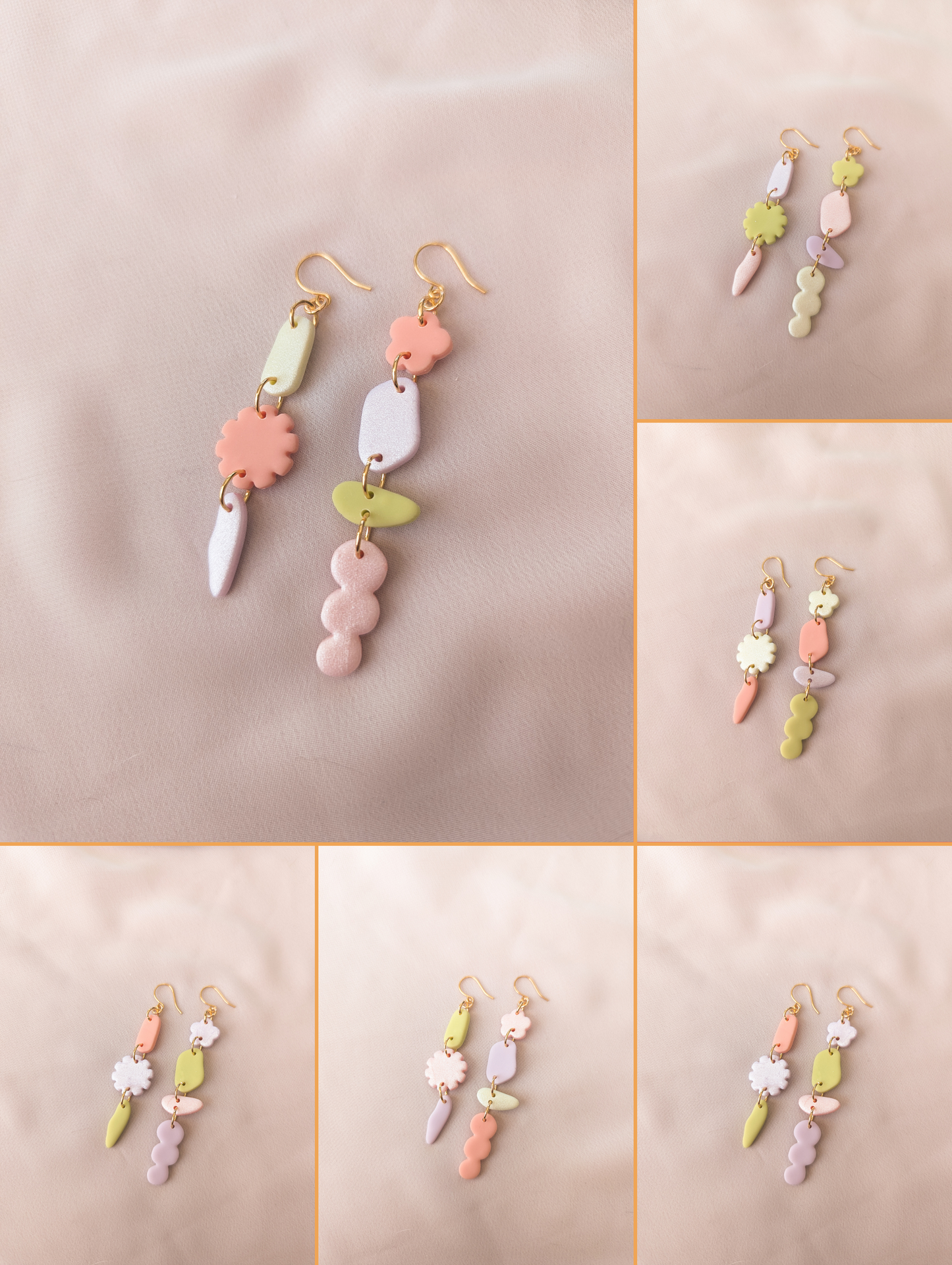 Squiggly Drops - Choose Your Colorway - Pastel Candy